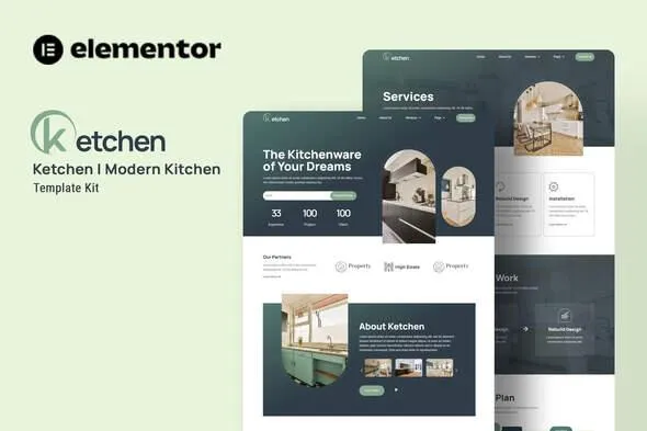 preview20ketchen.webp Ketchen - Modern Kitchen Elementor Template Kit - Image 1