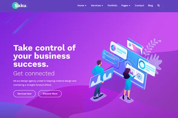saku-cover.webp Saku - Business Agency Elementor Template Kit - Image 1